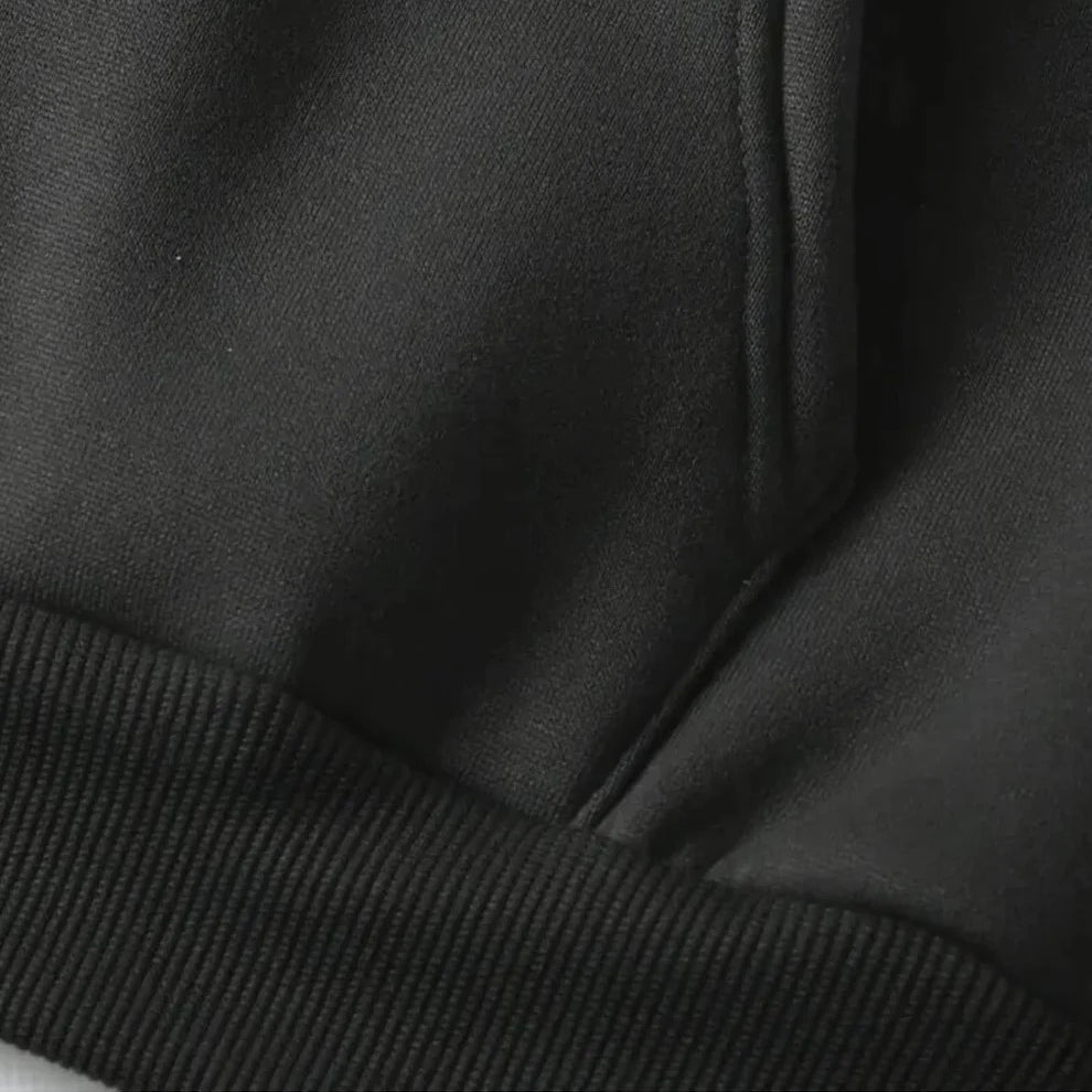Detail shot of the thick double-layered hood structure