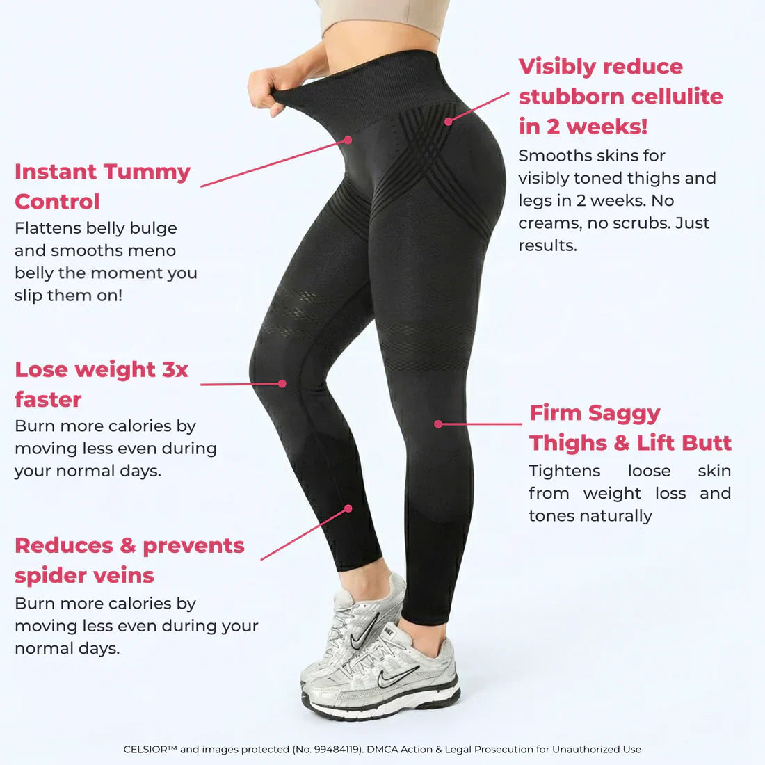 💗High Waisted And Hip Lifting Yoga Elastic Quick Drying Tight Pants