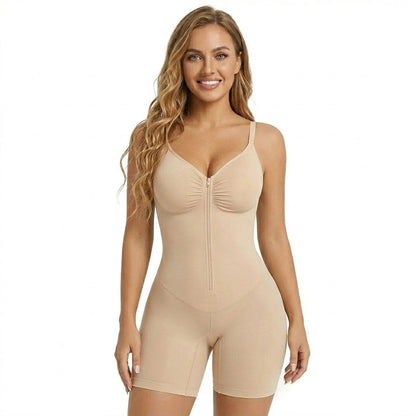 Formiva® Shapewear for Women Tummy Control Bodysuits Zip-Up Comfort Ultra Stretch Fabric Customizable Fit Breathable Mesh Design Comfortable Fit