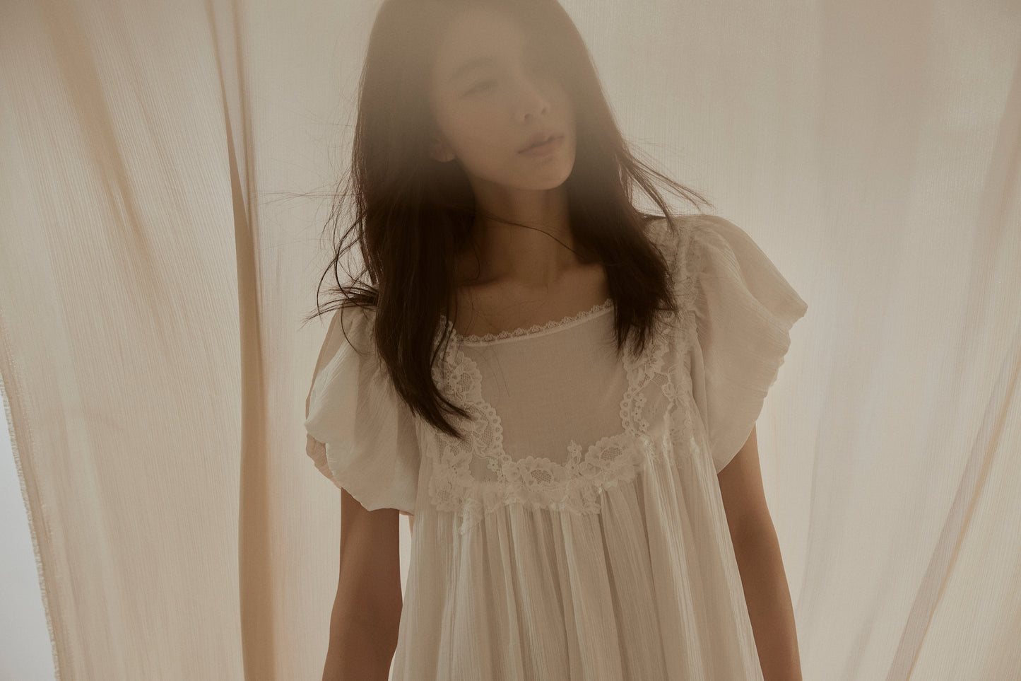 Formiva® “Moon Goddess Pact” French Lace Maxi Dress