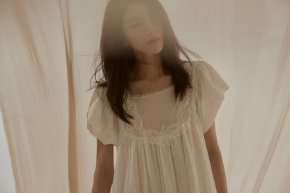 Formiva® “Moon Goddess Pact” French Lace Maxi Dress