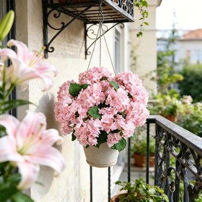🔥Last Day 70% OFF🔥Artificial Outdoor Hydrangea Flowers - UV resistant, Waterproof, Windproof