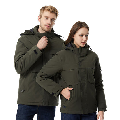 Virelle™ 9-Zone Smart Heated Jacket | Waterproof Winter Coat for Hiking, Skiing & Hunting