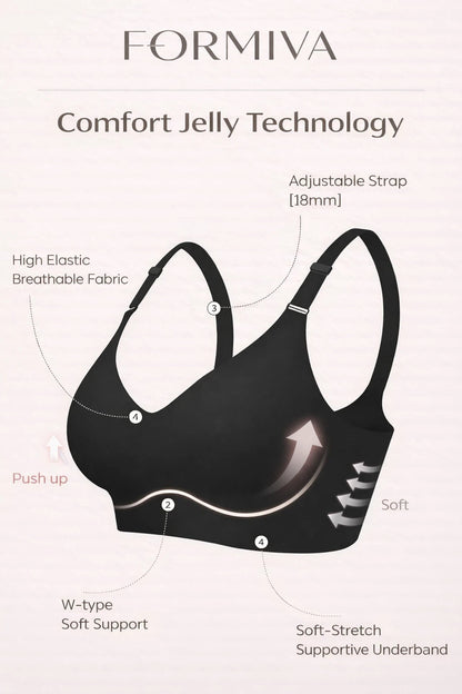 Formiva® Comfortable Seamless Full Coverage Bra for Women Wireless Bras with Soft Support Regular and Plus Size