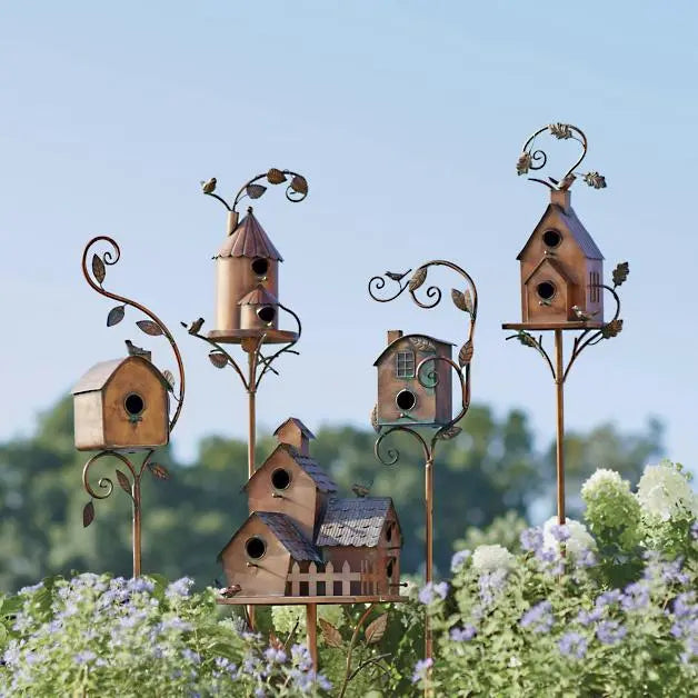 🔥Last Day Clearance Sale -70% OFF🔥 - Handmade Birdhouse Garden Stakes