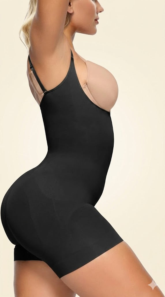 Formiva® Open Bust Shapewear Tummy Control Bodysuits for Women Seamless Compression High Waisted Body Shaper