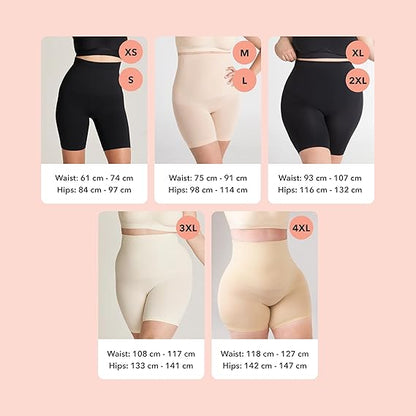 Formiva® Shapewear for Women - High-Waisted Shapewear Tummy Control Shorts, Thigh Slimmer, Underwear for Women