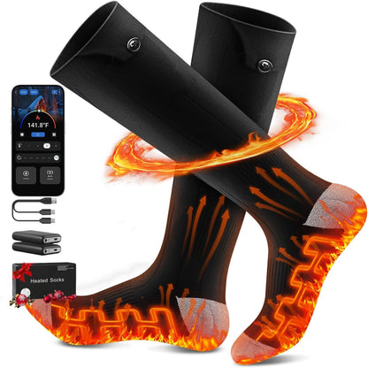Virelle™ Smart App-Controlled Heated Socks 5000mAh Rechargeable Winter Gear