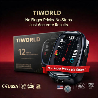 🔥Final 1 Hours - Limited Stock Left🏆 TIWORLD™ Non-Invasive Smart Blood Sugar Tracking Device 99.9% Accuracy (MayoClinic Recommended)