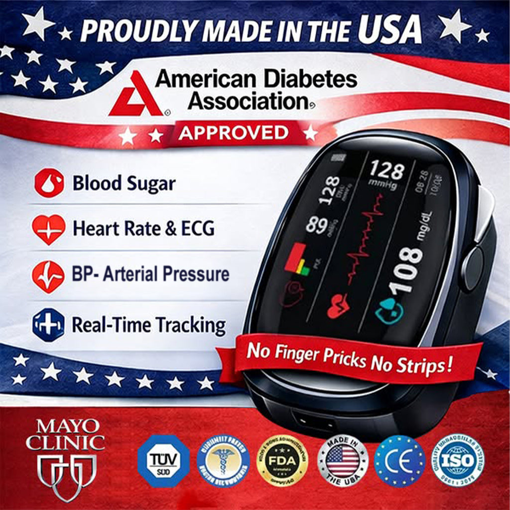🔥Final 1 Hours - Limited Stock Left🏆 TIWORLD™ Non-Invasive Smart Blood Sugar Tracking Device 99.9% Accuracy (MayoClinic Recommended)