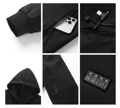 Virelle™ Premium Full-Zip Smart Heated Hoodie - 26-Zone Rapid Heat