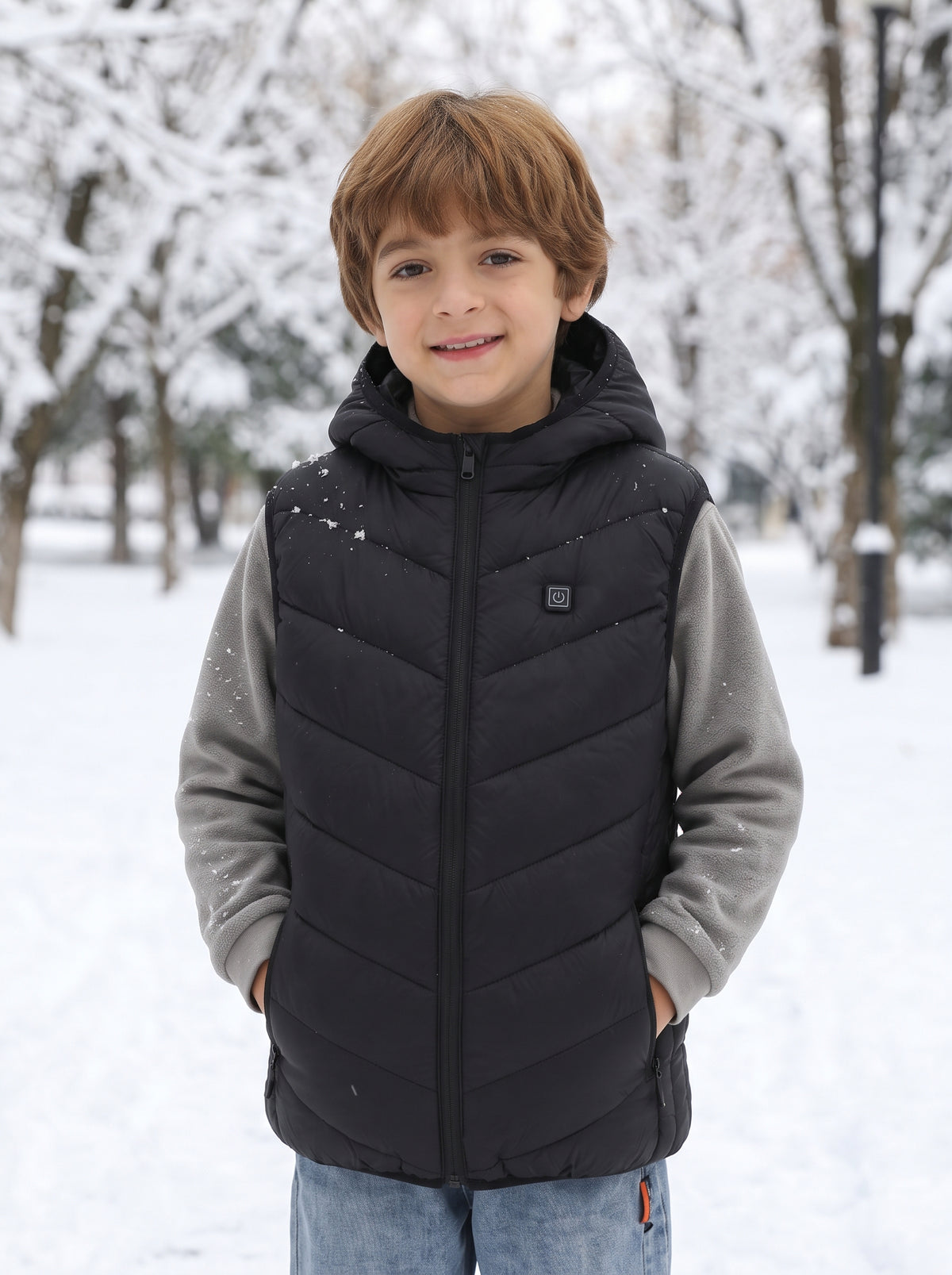 Virelle™ Kids Smart 10-Zone Heated Vest | Lightweight Washable for Boys & Girls