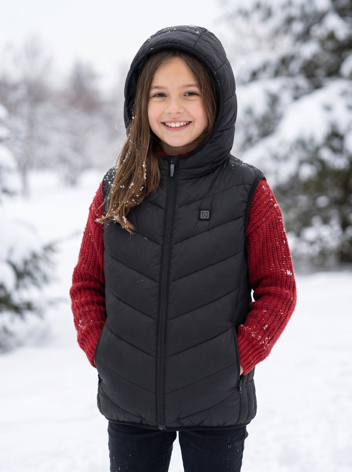 Virelle™ Kids Smart 10-Zone Heated Vest | Lightweight Washable for Boys & Girls