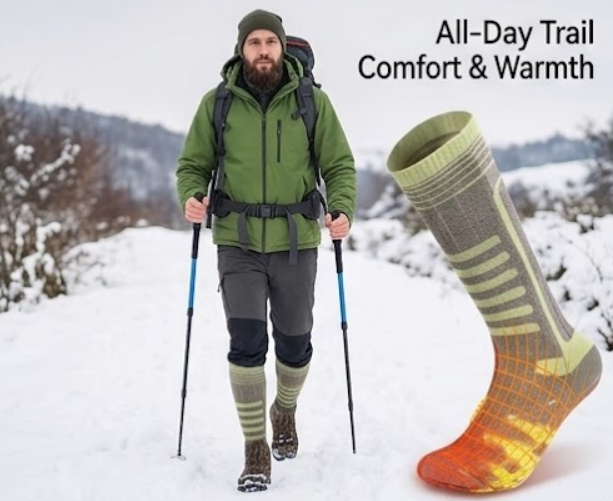 Virelle™ Smart App-Controlled Heated Socks 5000mAh Rechargeable Winter Gear