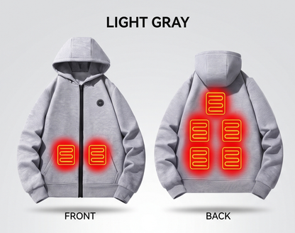 Virelle™ Kids 7-Zone Smart Heated Hoodie | Electric Full-Zip Fleece Jacket for Boys & Girls