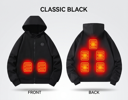 Virelle™ Kids 7-Zone Smart Heated Hoodie | Electric Full-Zip Fleece Jacket for Boys & Girls