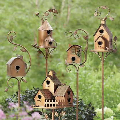 🔥Last Day Clearance Sale -70% OFF🔥 - Handmade Birdhouse Garden Stakes