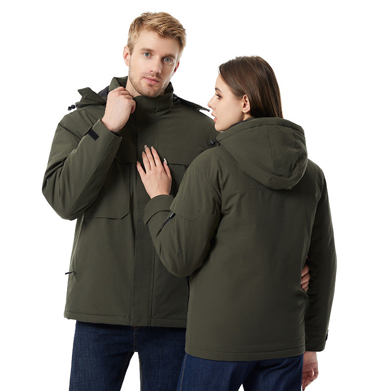 Virelle™ 9-Zone Smart Heated Jacket | Waterproof Winter Coat for Hiking, Skiing & Hunting