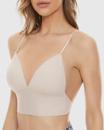 Formiva® Women's wireless backless bra, U-shaped, low back
