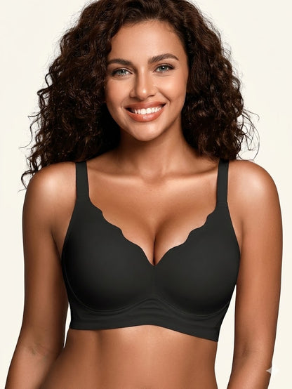 Formiva® Jelly Bras for Women No Underwire with Support - S-2XL Seamless Bralettes Everyday Comfort Tshirt Padded Bra